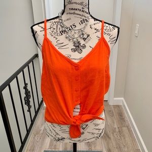 🎉 Topshop cute tie tank button tank ⭐️